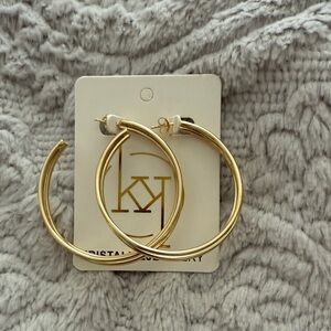 Gold Hoop Earrings by Kristalize